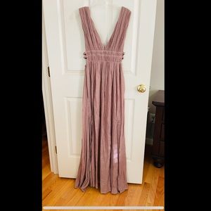 Open side maxi dress